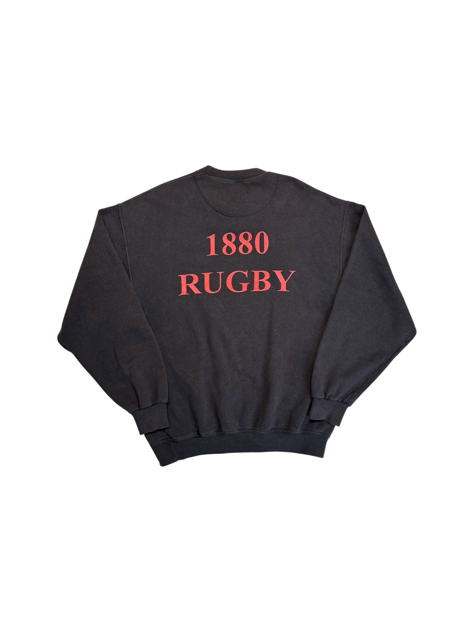 90s Jerzees Sweater SFC Frankfurt Rugby Gonder Schwarz L - RareRags