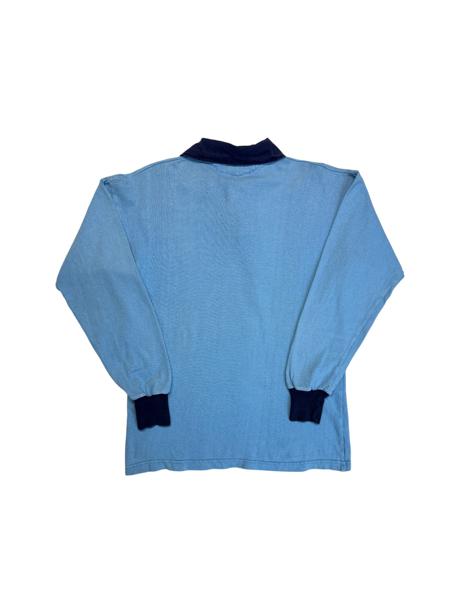 90s Peak Sports Polo Hamburger Rugby-Verband Made In UK Blau 42/L - RareRags