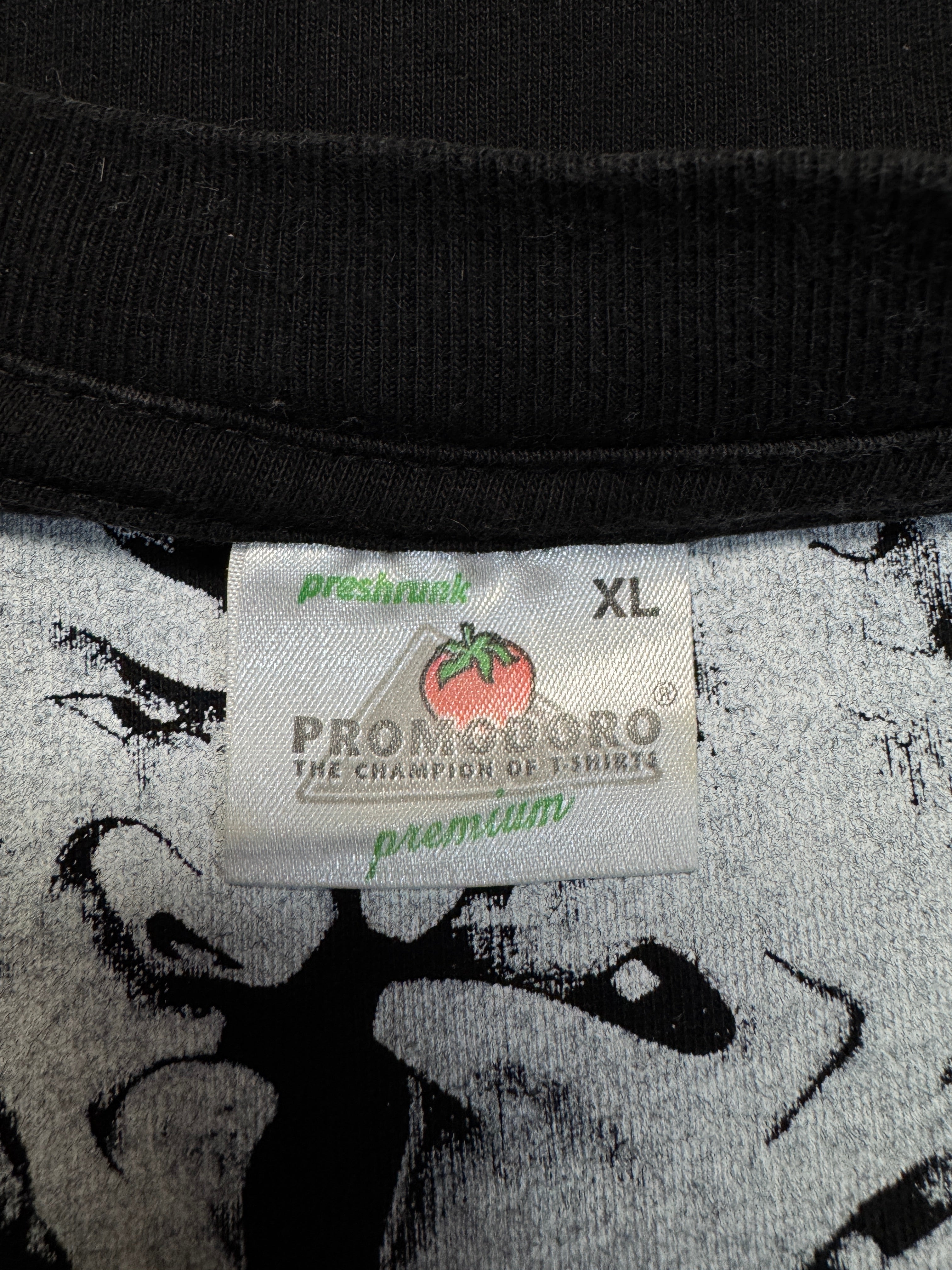 90s Promodoro Shirt "Rugby Warriors Head To Head" Schwarz XL - RareRags