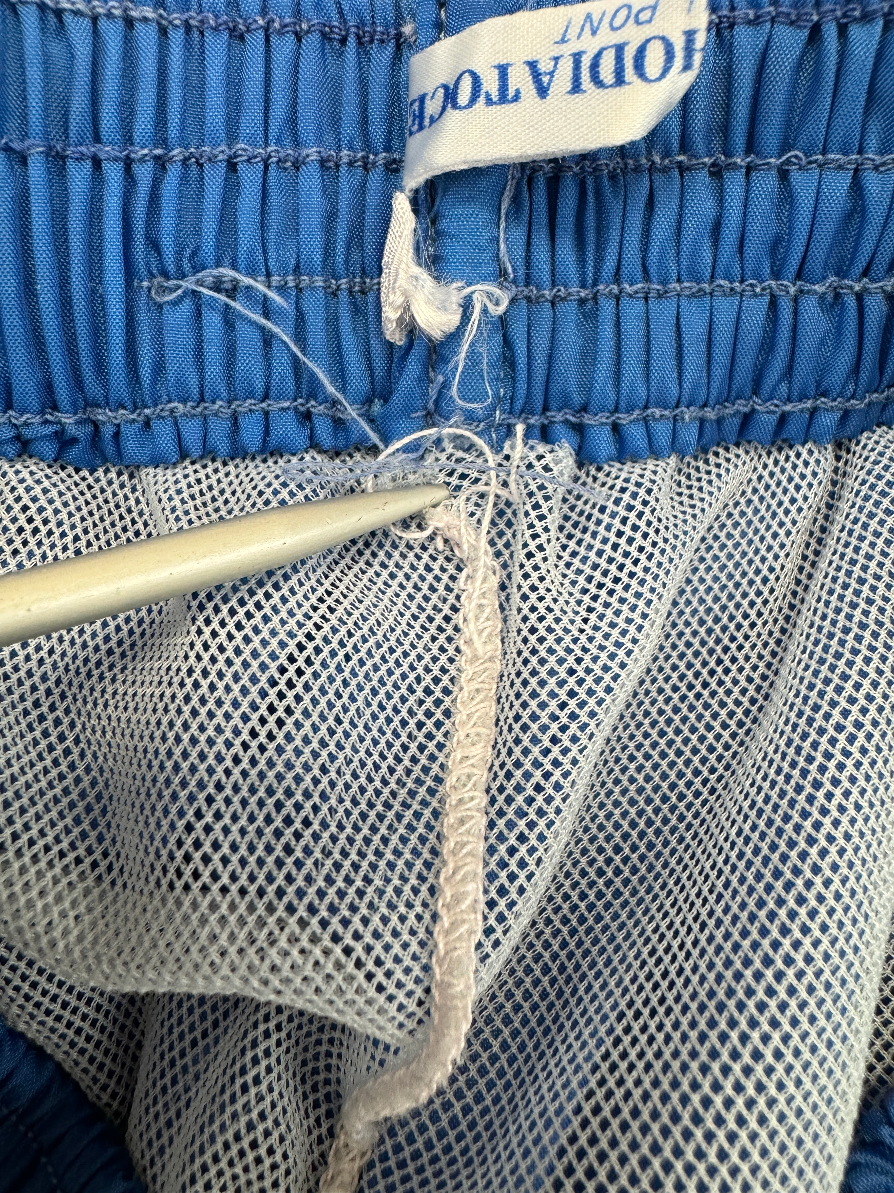 Vintage Adidas Badehose 80s Blau S-M