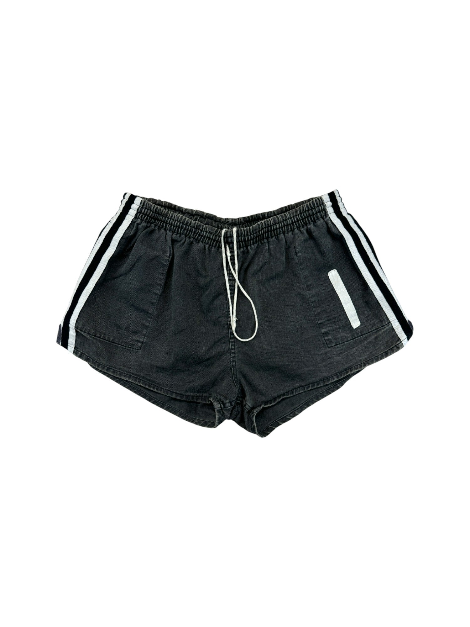 Vintage Adidas Shorts 80s Baumwolle Made In West Germany Grau S-M