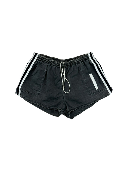 Vintage Adidas Shorts 80s Baumwolle Made In West Germany Grau S-M