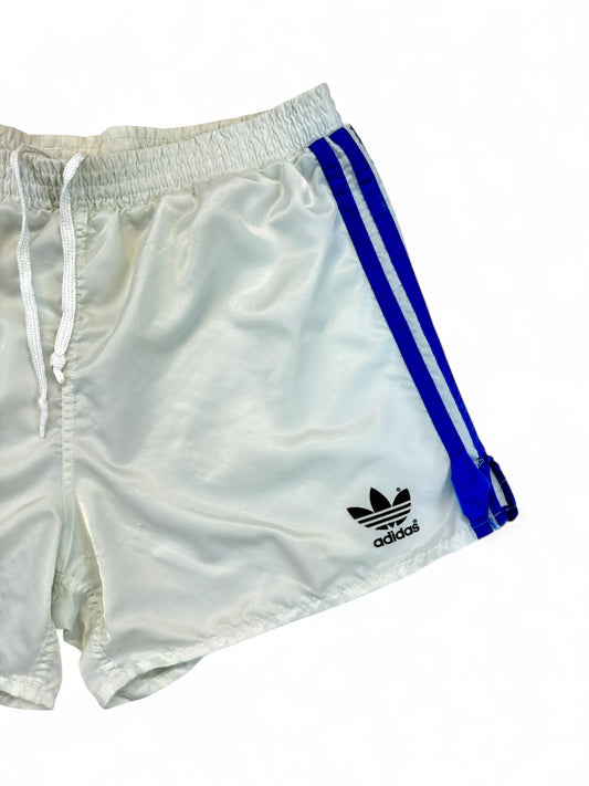 Vintage Adidas Shorts 80s Glanz Sprinter Made In Slovenia Weiß (5) M