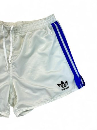 Vintage Adidas Shorts 80s Glanz Sprinter Made In Slovenia Weiß (5) M