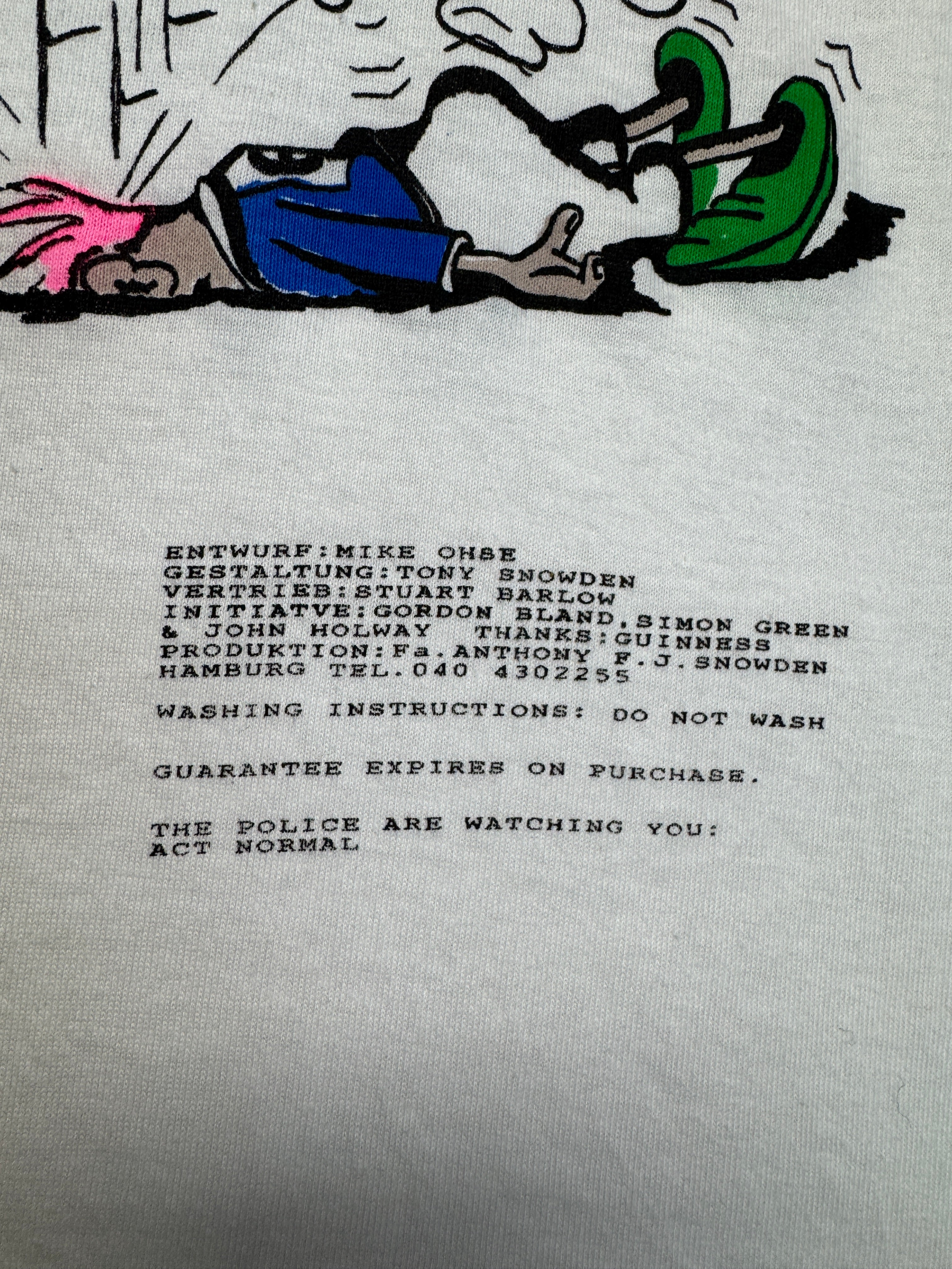 1989 Rugby Shirt Hamburg Exiles R.F.C. Weiß M-L - RareRags