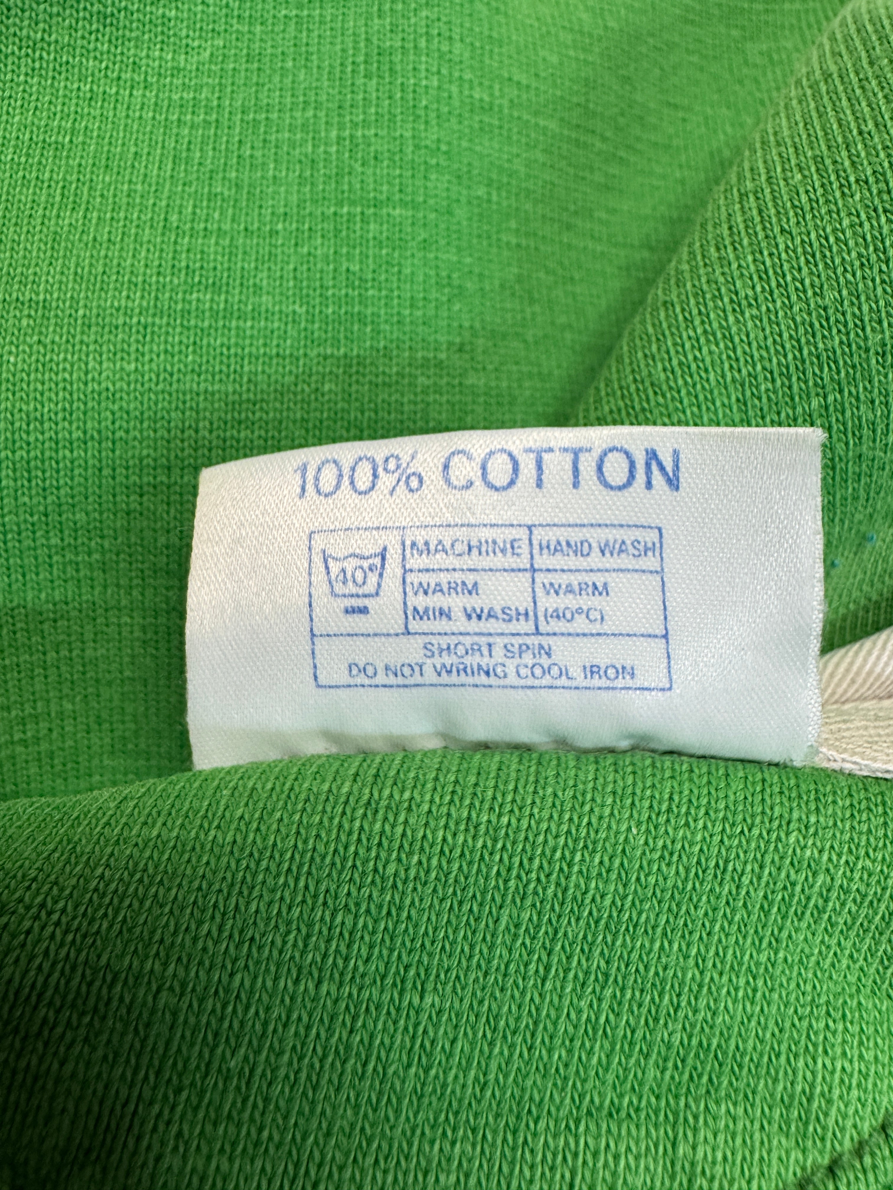 80s Forelle Rugby Polo Made In England Grün Weiß XL - RareRags