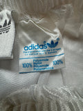 Vintage Adidas Shorts 80s Glanz Sprinter Deadstock Weiß/Silber XXS-XS