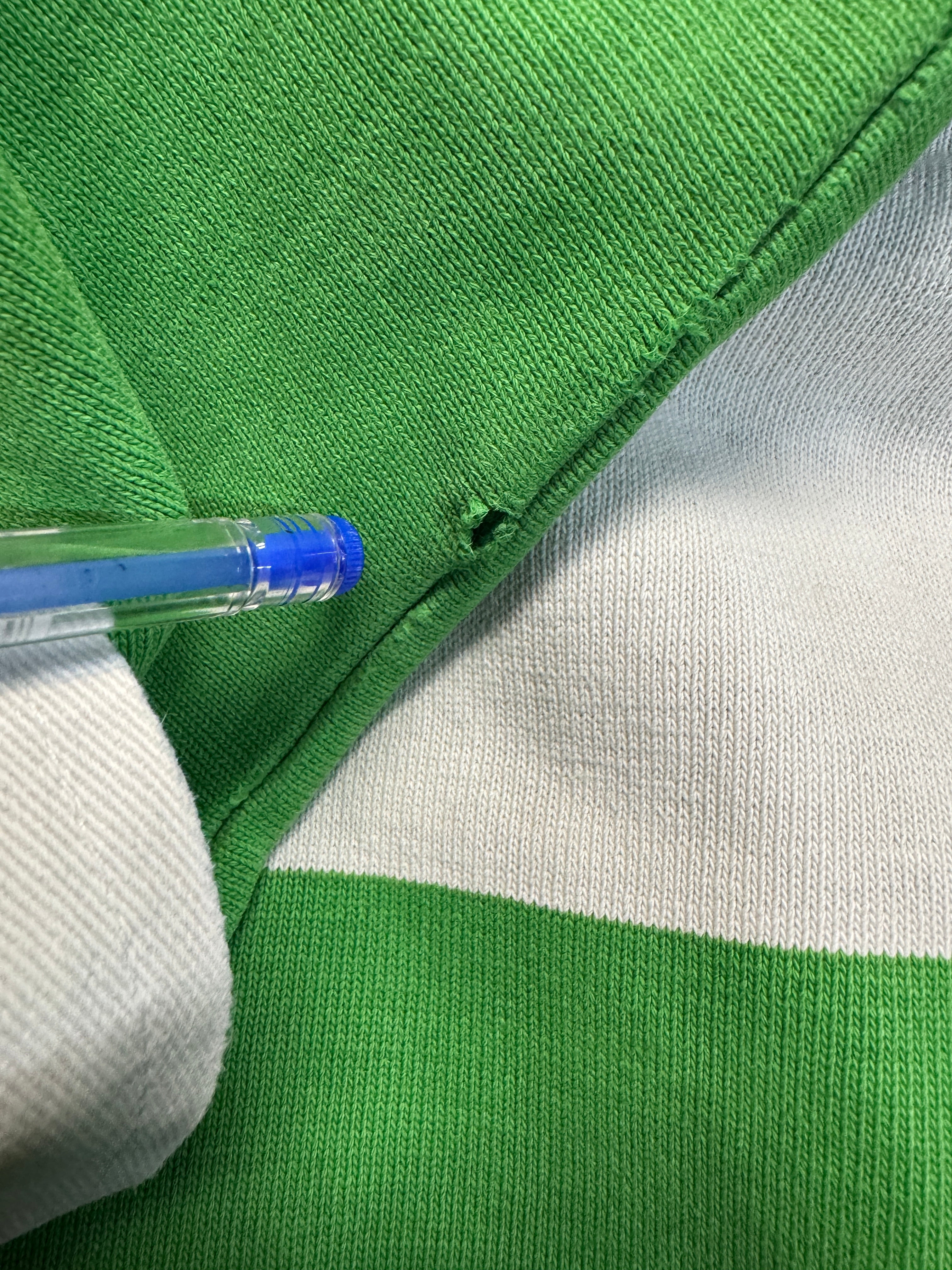 80s Forelle Rugby Polo Made In England Grün Weiß XL - RareRags