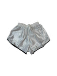 Vintage Adidas Shorts 80s Glanz Sprinter Deadstock Weiß/Silber XXS-XS
