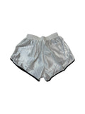 Vintage Adidas Shorts 80s Glanz Sprinter Deadstock Weiß/Silber XXS-XS