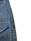 70s Levis Jeans 846 Talon Zip White Tab Blau W25 L30 - RareRags