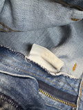 70s Levis Jeans 846 Talon Zip White Tab Blau W25 L30 - RareRags
