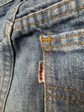 70s Levis Jeans 846 Talon Zip White Tab Blau W25 L30 - RareRags