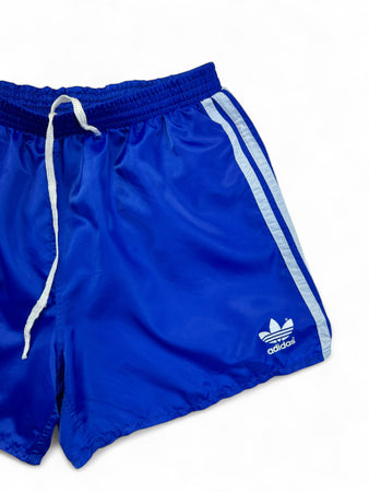 Vintage Adidas Shorts 80s Glanz Sprinter Made In Slovenia Blau D8 L-XL