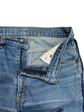 80s Levis Jeans Custom Side Lace Up Orange Tab 230 Blau S-M - RareRags