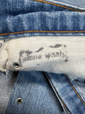 80s Levis Jeans Custom Side Lace Up Orange Tab 230 Blau S-M - RareRags