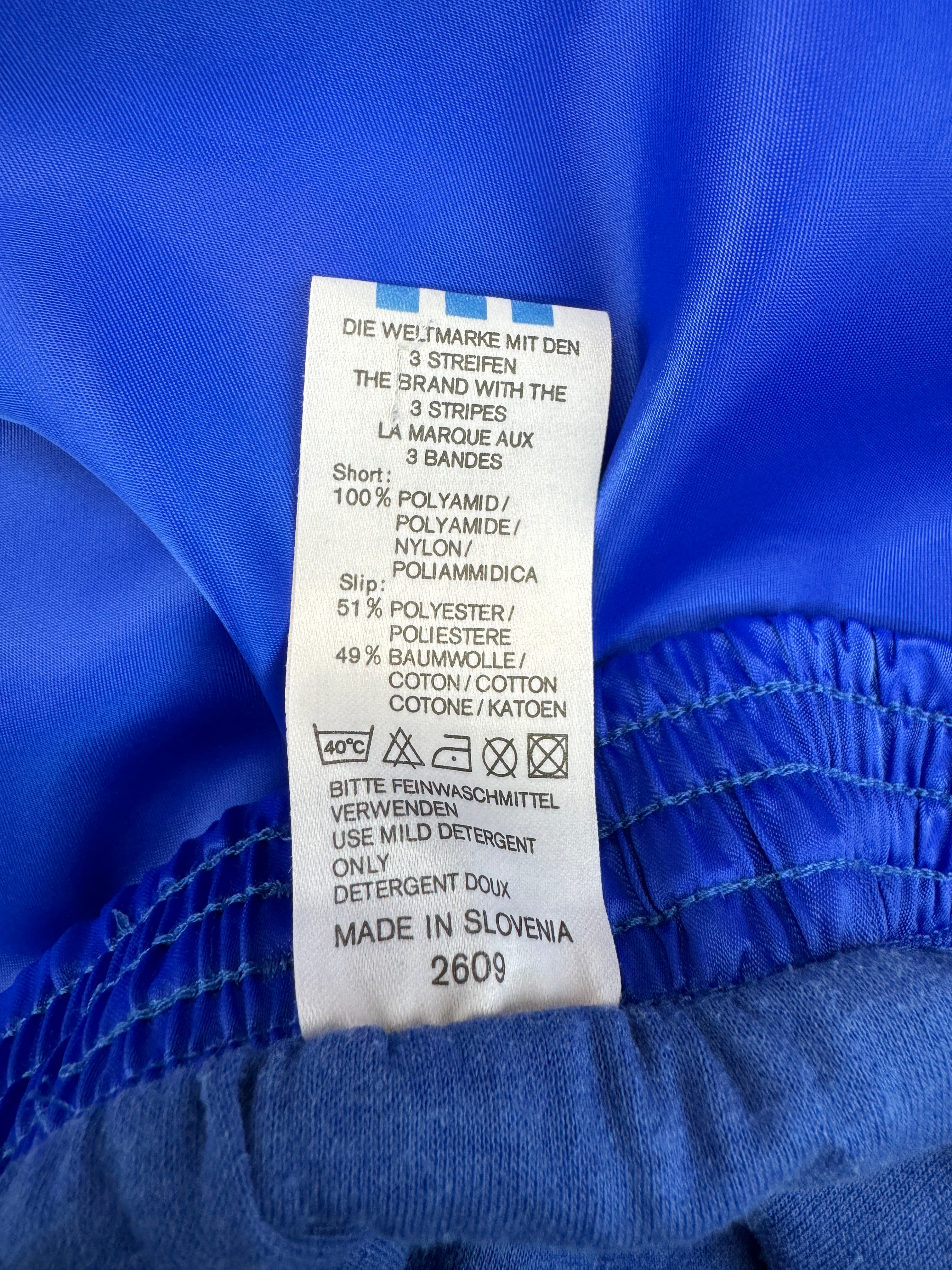 Vintage Adidas Shorts 80s Glanz Sprinter Made In Slovenia Blau D7 L
