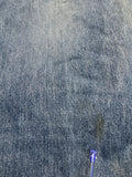 80s Levis Jeans Custom Side Lace Up Orange Tab 230 Blau S-M - RareRags