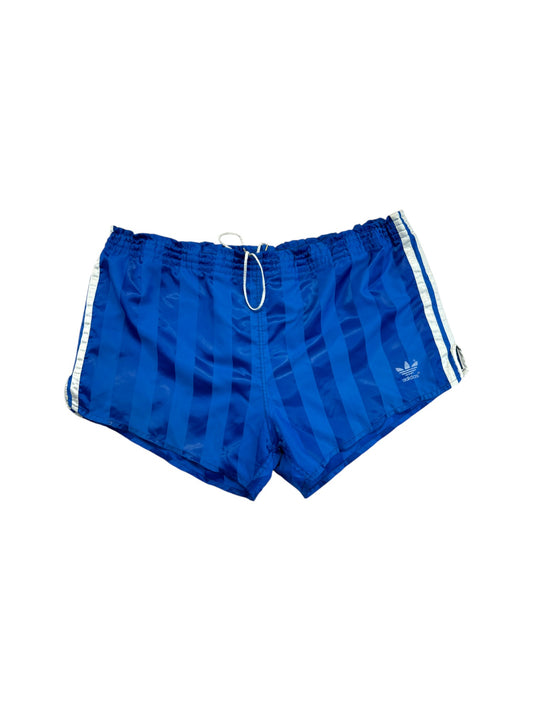 Vintage Adidas Shorts 80s Glanz Sprinter Streifen Made In West Germany Blau D7 L