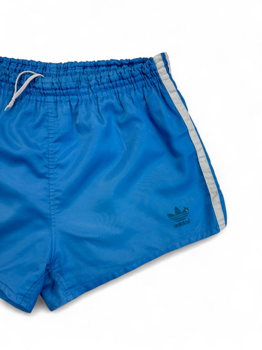 Vintage Adidas Shorts 80s Nylon Sprinter Hellblau M-L