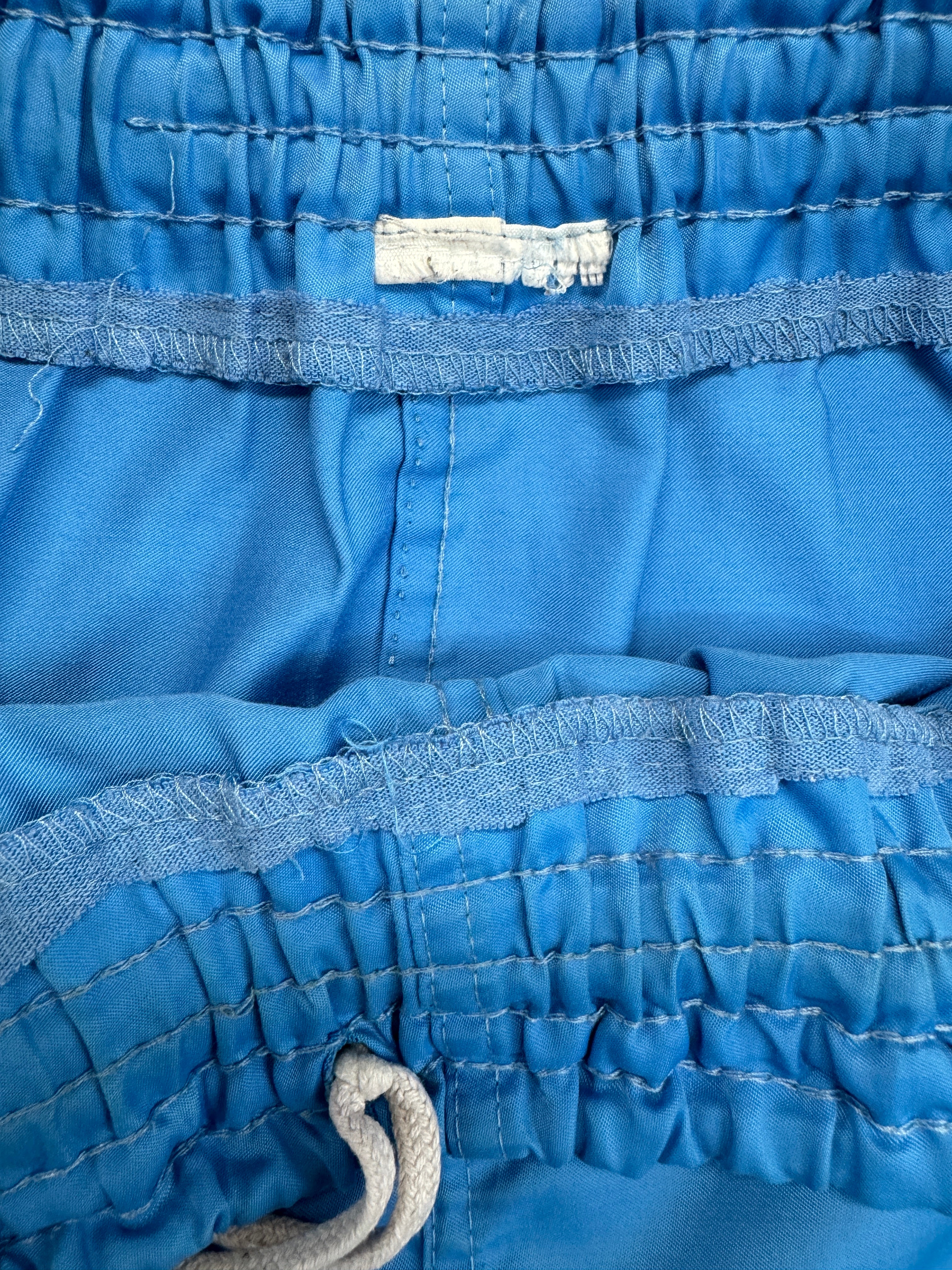 Vintage Adidas Shorts 80s Nylon Sprinter Hellblau M-L