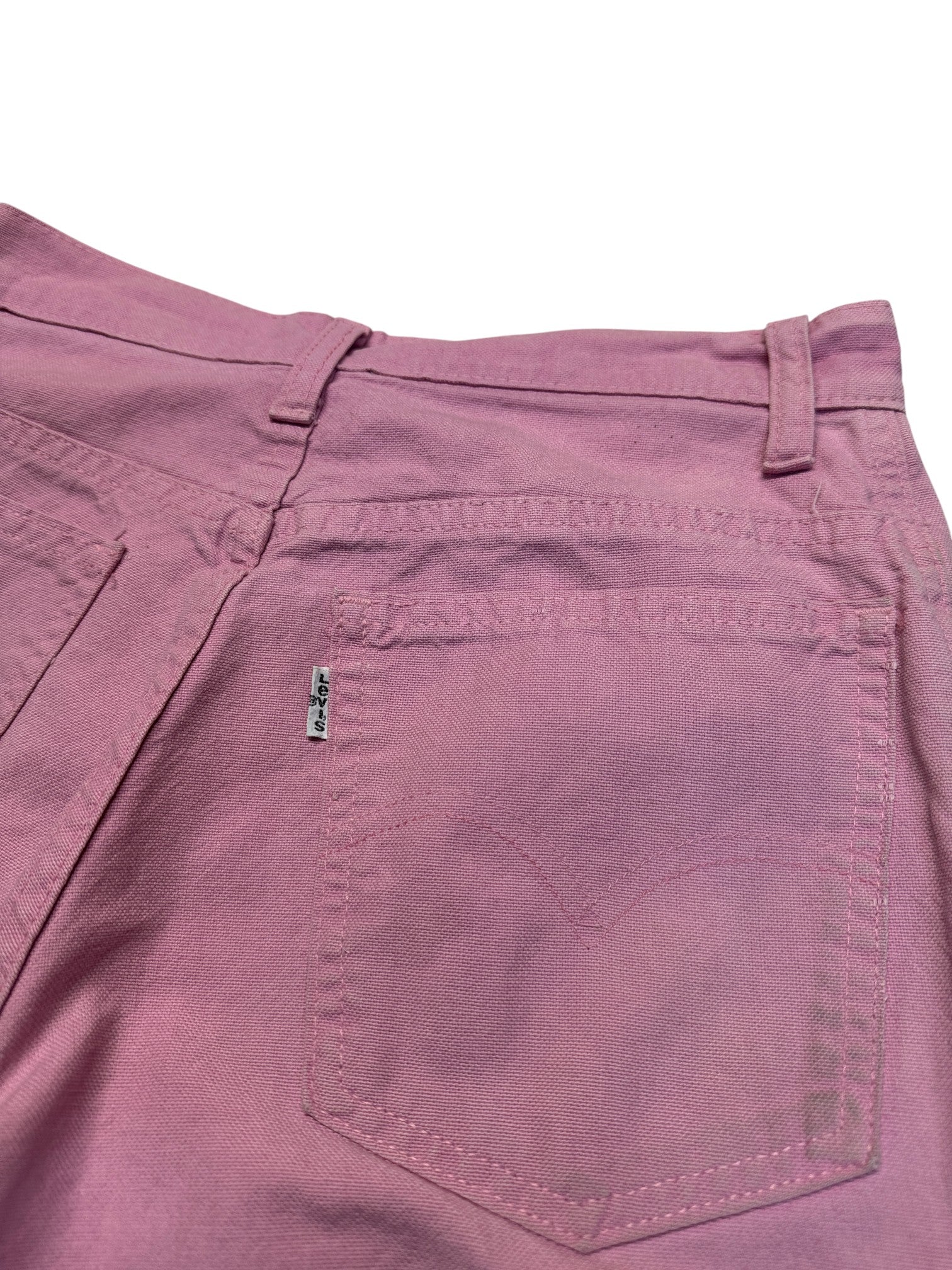 80s Levis Jeans White Tab Made In Belgium 266 Rosa S-M - RareRags