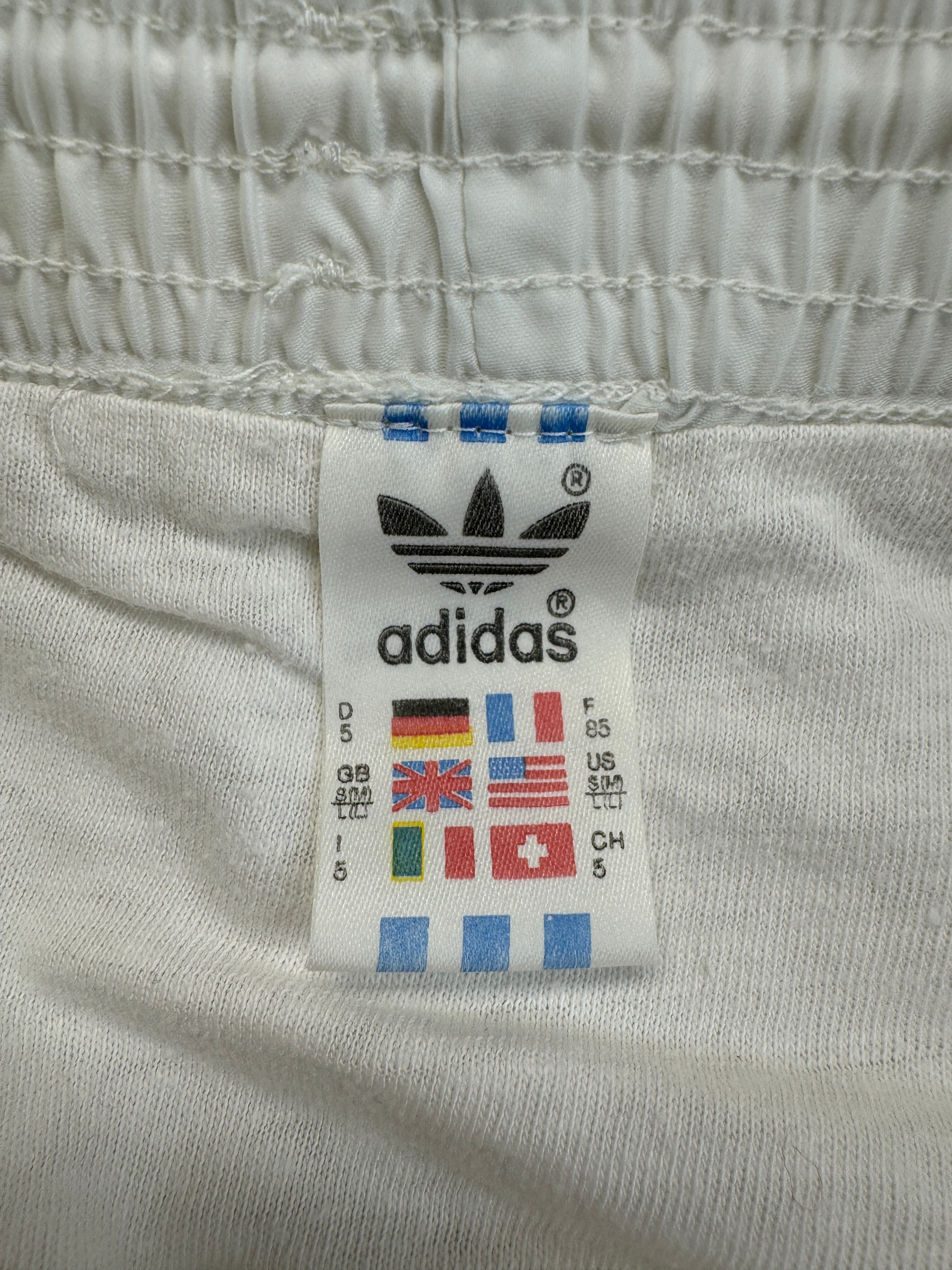 Vintage Adidas Shorts 80s Glanz Sprinter Made In Yugoslavia Weiß D5 M