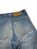80s Levis Jeans Heavily Stained White Tab Made In Belgium 266 Blau S-M - RareRags