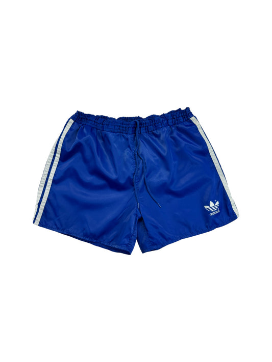 Vintage Adidas Shorts 80s Glanz Sprinter Blau D6 M-L