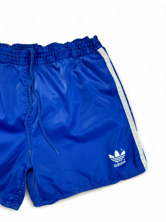 Vintage Adidas Shorts 80s Glanz Sprinter Blau D6 M-L