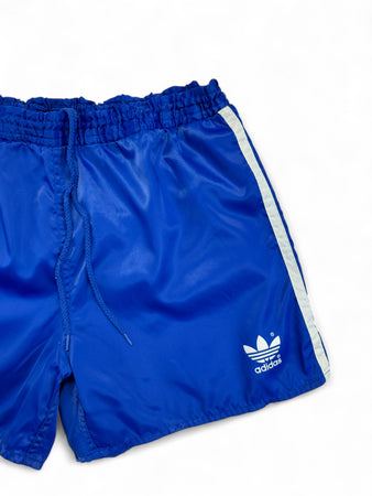 Vintage Adidas Shorts 80s Glanz Sprinter Blau D6 M-L