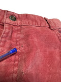 1981 Levis Velours Hose Made In USA 17 Hellrot/Rosa S-M - RareRags
