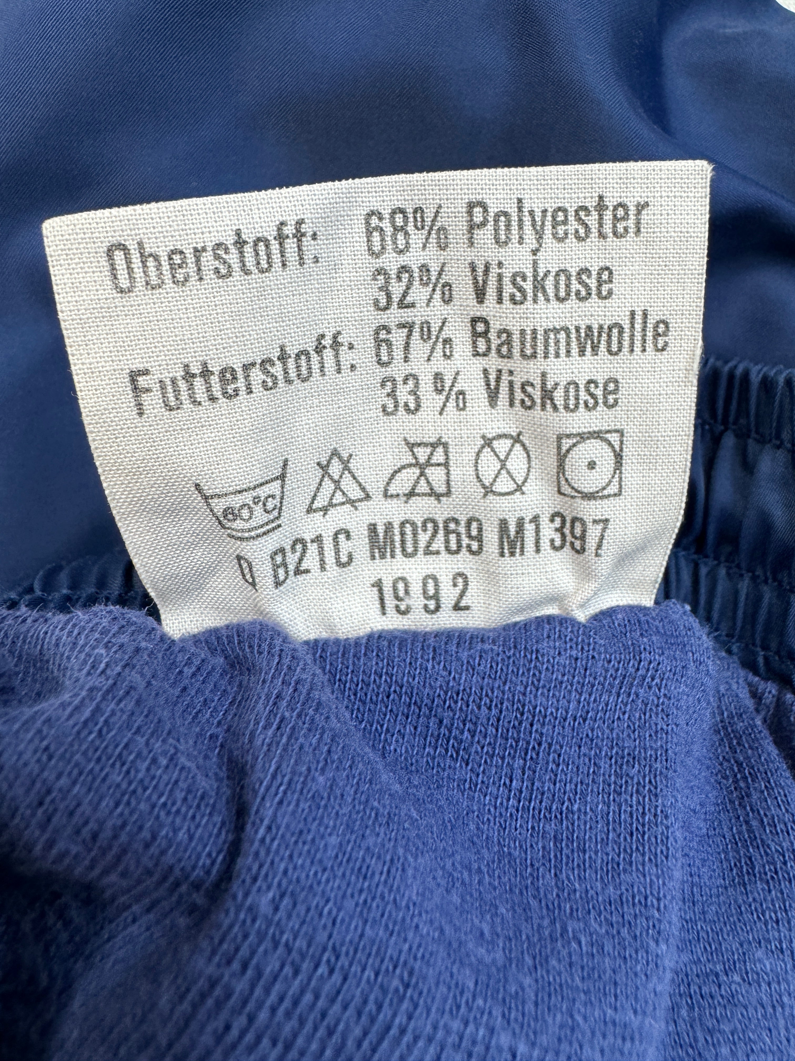 Vintage Adidas Shorts 1992 NATO Bundeswehr Blau 5 M