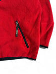 Vintage Adidas Adventure Fleecejacke 90s Made In Japan By Descente Rot Schwarz M