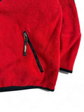 Vintage Adidas Adventure Fleecejacke 90s Made In Japan By Descente Rot Schwarz M