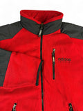Vintage Adidas Adventure Fleecejacke 90s Made In Japan By Descente Rot Schwarz M