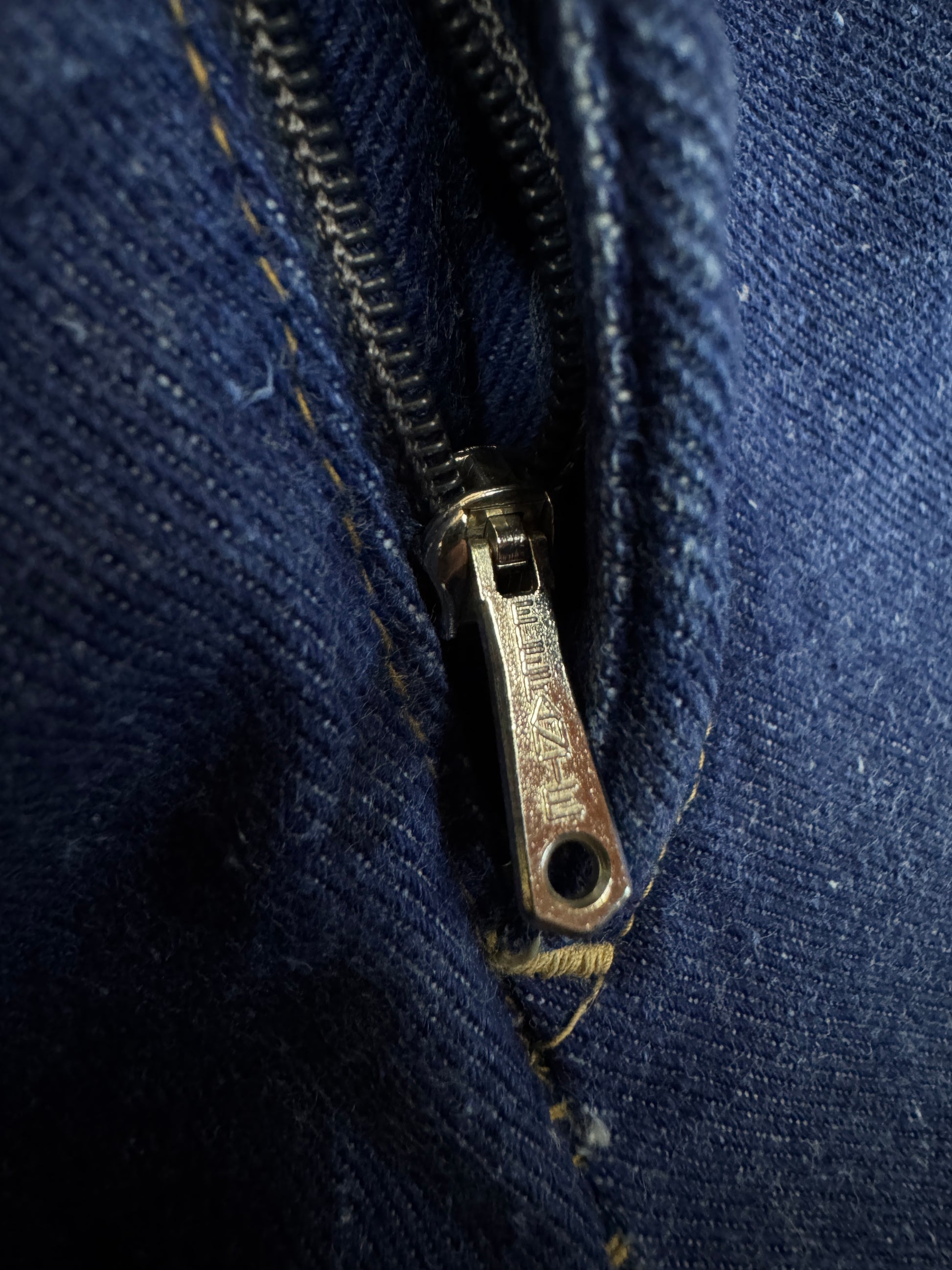 80s H.I.S. Jeans Playboy Buttons Blau S-M - RareRags
