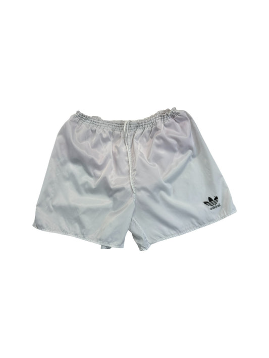 Vintage Adidas Shorts 80s Glanz Sprinter Weiß D9 XL-XXL