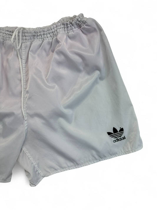 Vintage Adidas Shorts 80s Glanz Sprinter Weiß D9 XL-XXL
