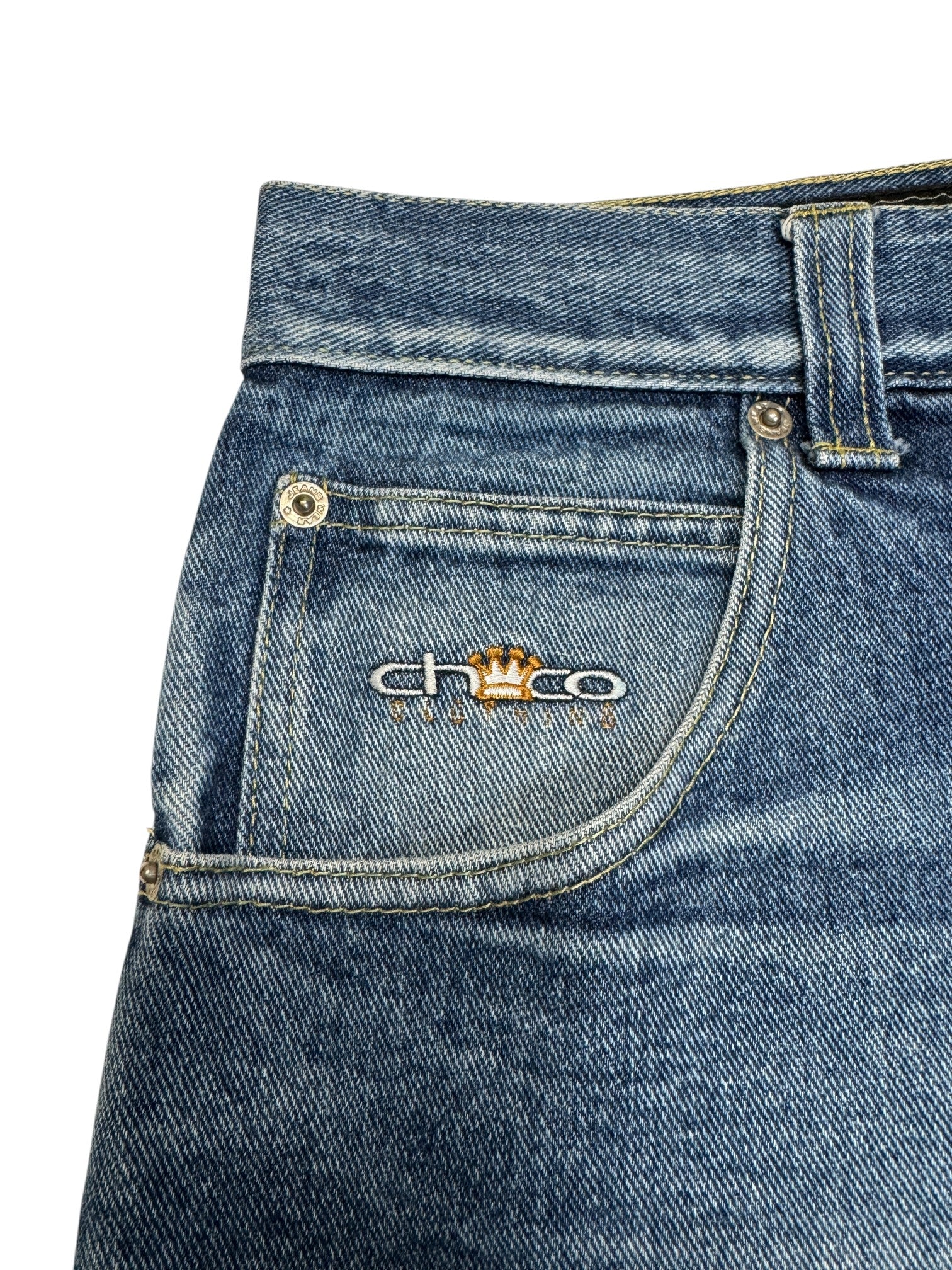 90s Chico Baggy Jeans Made In Europe Blau L - RareRags
