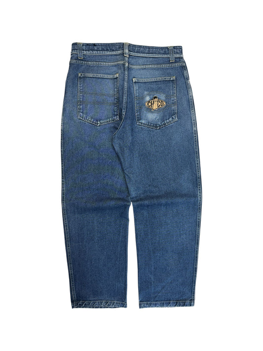 90s Chico Baggy Jeans Made In Europe Blau L - RareRags