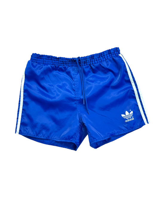Vintage Adidas Shorts 80s Glanz Sprinter Blau (Kids 164) S-M