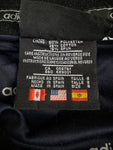 Vintage Adidas Fleecejacke 90s Trefoil-Zip Made In Spain Schwarz Grau (8) L-XL