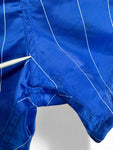 Vintage Adidas Shorts 80s Glanz Sprinter "Santiago" Nadelstreifen Made In West Germany Blau M-L
