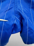 Vintage Adidas Shorts 80s Glanz Sprinter "Santiago" Nadelstreifen Made In West Germany Blau M-L