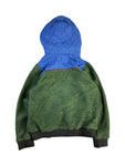 Vintage Titicaca Sherpa-Fleecejacke Mit Kapuze 90s Japanese Brand Grün Blau XS-S