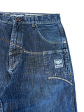 90s Pelle Pelle Baggy Jeans Limited Edition Dunkelblau W34 L34 - RareRags