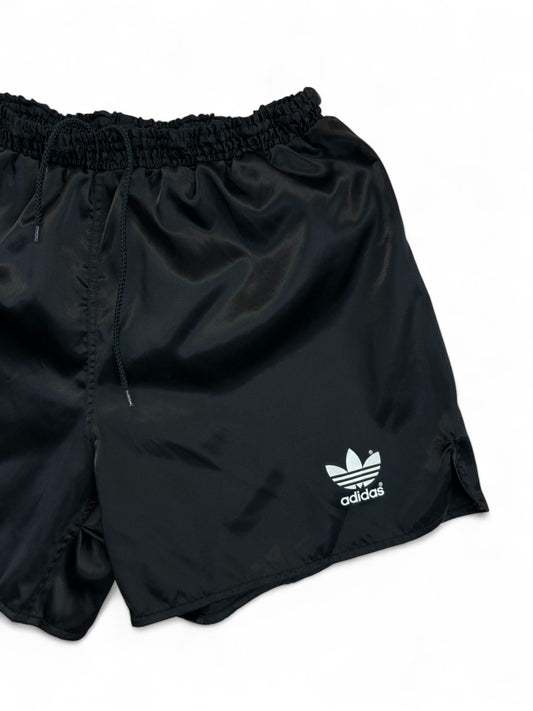 Vintage Adidas Shorts 80s Glanz Sprinter Schwarz D6 M-L