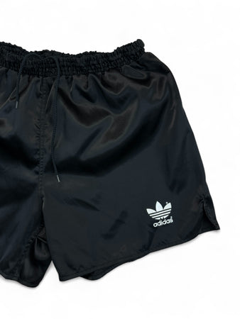 Vintage Adidas Shorts 80s Glanz Sprinter Schwarz D6 M-L