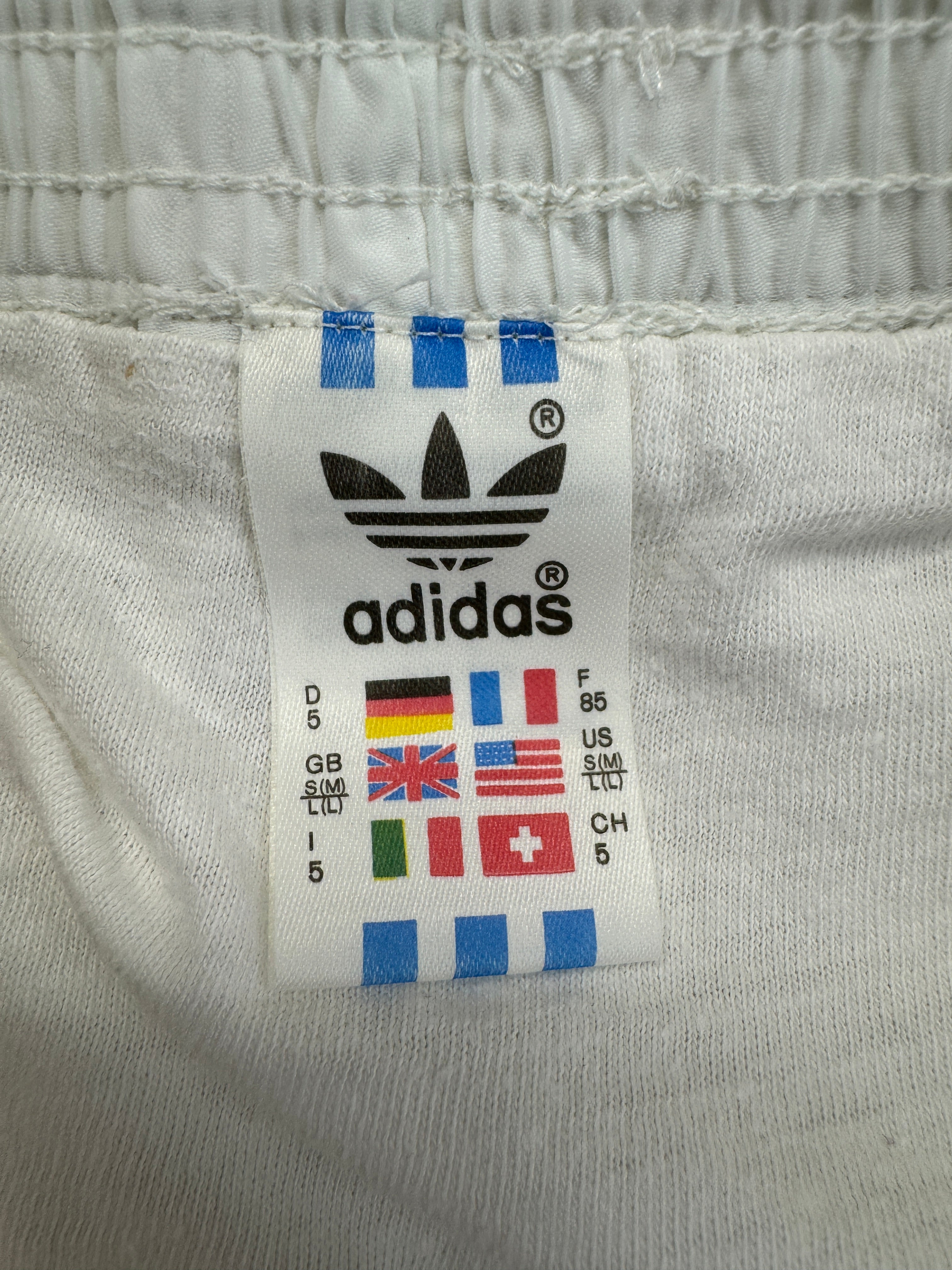 Vintage Adidas Shorts 80s Glanz Sprinter Made In Yugoslavia Weiß D5 M